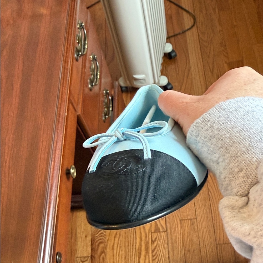 Chanel Light Blue Ballet Flats. Size 39.5 - Picture 8 of 15